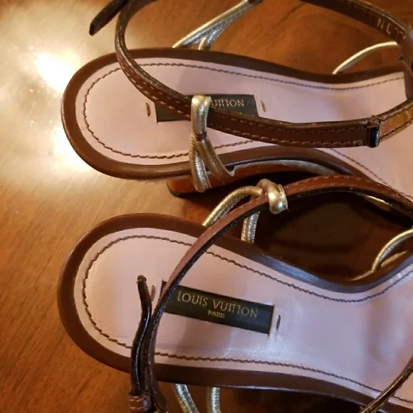 Louis Vuitton Wedges Shoes 100% Authentic. Size 39.5 - Picture 8 of 8